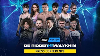 ONE On Prime Video 5: De Ridder vs. Malykhin | Press Conference