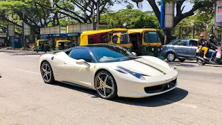 Bangalore's White Ferrari 458 Italia | Novitec Exhaust |