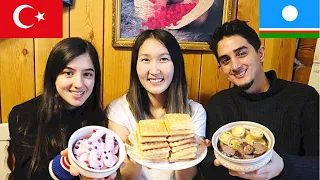 Turkish YouTubers try Sakha cuisine