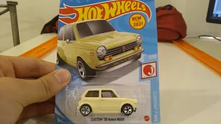 2021 Hot Wheels Custom '70 Honda N600 #187 HW J-Imports #7/10 Mattel new diecast  Unboxing & Review