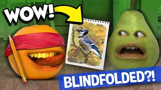 Annoying Orange - Blindfolded Drawing Challenge!