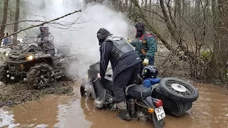 OPPOZIT RUN 14 start Urals of Dnieper motorcycle storm mud Part I