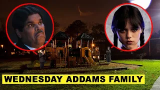 WEDNESDAY ADDAMS is looking for her DAD at the PLAYGROUND at 3AM!! | KAMBERG TV