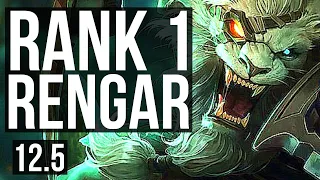 RENGAR vs DIANA (JNG) | Rank 1 Rengar, 10/1/4, Legendary, 300+ games | KR Challenger | 12.5