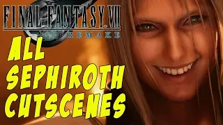 Final Fantasy 7 Remake - ALL SEPHIROTH CUTSCENES!