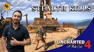Uncharted 4 Stealth Kills (drake's Cleaning) PS4 Gameplay