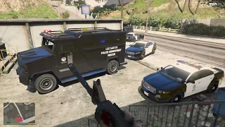 GTA 5 - Nightclub Cop Battle (Cops/SWAT vs Chinese Triads)