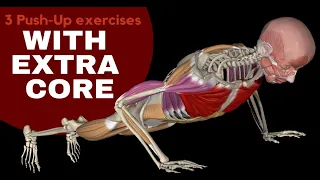 Push-Up exercises with extra core