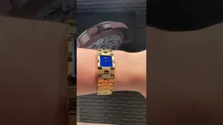 Piaget 18K Yellow Gold Blue Lapis Lazuli Stone Dial Mens Watch 81301 Wrist Roll | SwissWatchExpo