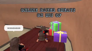ONLINE DATER LEAVES HIS GF FOR ME || Murder Mystery 2