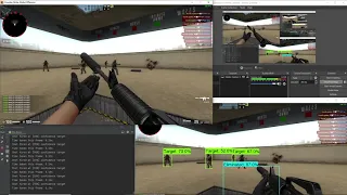 Machine Learning AI Plays Counter Strike CS:GO Training Maps [Tensorflow, 2021]