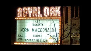 Norm Macdonald Live in Michigan 2019- Royal Oak Music Theatre (9/20/19)