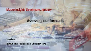 Macro Insights Livestream, January: Assessing our forecasts