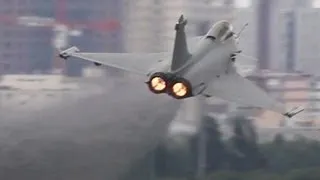 Afterburner Take-off ! Full Power Dassault Rafale Departure + Airshow ( HD )