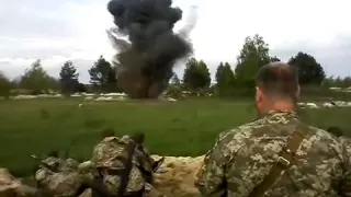 16 07 2015 новости ВСУ Рубят дерево  UAF cut down trees