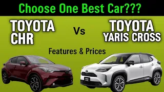 Compare Toyota Yaris Cross vs CHR 2024 || yaris cross vs chr || Car Comparison Shop ||