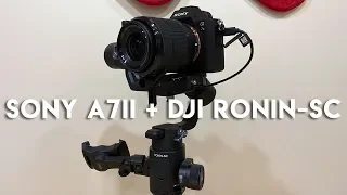 DJI Ronin SC: Sony A7II with 28-70mm Setup