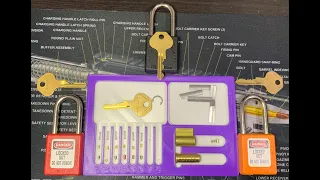 Master Lock 410 LOTO pick guide.