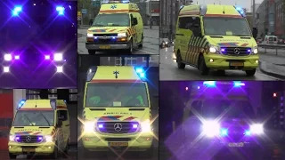 16/11/2014 [Dagcompilatie] Ambulances en Politie met spoed in Amsterdam