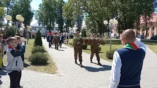 Ружаны. 09.05.2024 День победы. Возложение венков. Видео - Юрий Малышевский