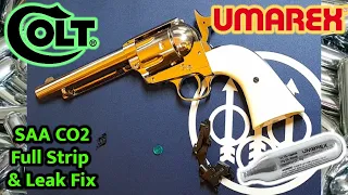 Umarex CO2 Colt 45 SAA Peacemaker Air Pistol - Full Strip & Leak Fix