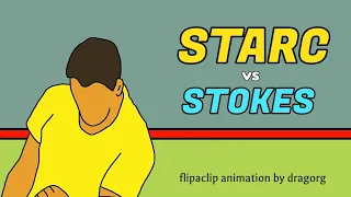 Mitchell Starc's yorker to Ben Stokes in World Cup 19 in Animation - by Dragorg