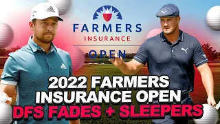 2022 Farmers Insurance Open Draftkings DFS Golf Fades + Sleeper Picks