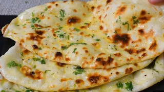 How to make Incredible Naan at Home||Super Soft Butter Naan in Frying Paan||Without yeast,No oven