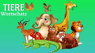 Tiere für Kinder (Wortschatz) - Animals in German (vocabulary)