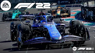 F1 22 - CORRENDO EM MIAMI NA CHUVA PELA PRIMEIRA VEZ (Português-BR) LOGITECH G29