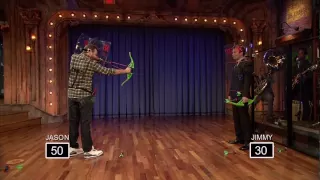 Z-Curve Bow game played by Jimmy Fallon and Jason Sudeikis!