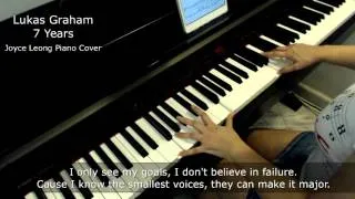 Lukas Graham - 7 Years - Piano Cover and Sheets - Lyrics On-screen