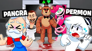 ¡NADIE ESCAPA del ASCENSOR de FIVE NIGHTS at FREDDY'S! 🎤🐻😨 en ROBLOX con SOYDANY y PANCRACIO