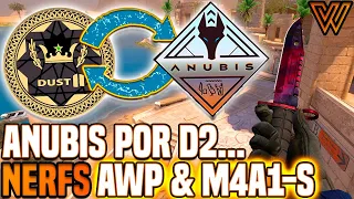 Valve TROCOU Dust2 por ANUBIS... E o NERF na AWP & M4A1-S Veio FORTE | Atualização 18/11/22