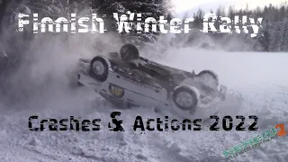 Finnish Winter Rally Crashes & Actions 2022