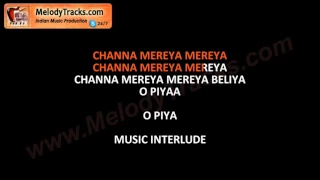 channa mereya Karaoke