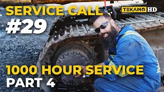 Final Drive Oil Change + Cabin Air Filter Replacement - 1000 Hour Service Komatsu PC200LC-8