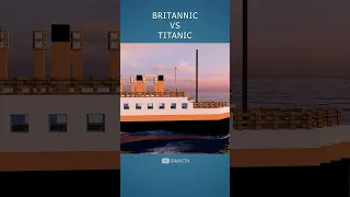 Britannic VS Titanic #minecraft #titanic #shorts