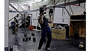 Bottom-up kettlebell lifts session