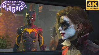Batgirl and Red Hood vs Harley Quinn with Beyond Suits - Gotham Knights 4K (Online Co-op Mode)