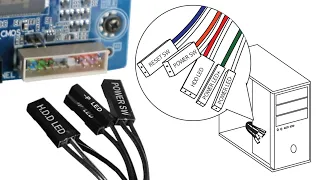 How to connect power/restart button & LED cables to your motherboard while it's inside the PC case