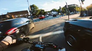 North-West London to Boxhill Part 3. | YAMAHA MT-07 AKRAPOVIC + QUICKSHIFTER [4K]