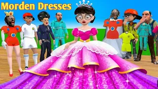 Scary Teacher 3D vs Squid Game Morden Dressing Room vs Style Dresses Nice or Error 5 Times Challenge