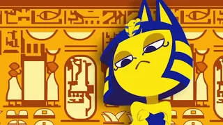 Yellow Cat Animal Crossing Dancing Very Funny - Zone Ankha Meme