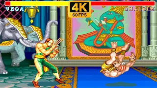 VEGA ➤ Street Fighter II' Champion Edition ➤ (Hardest) ➤ 4K 60 FPS