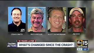 Memorial held Thursday to mark 10 years since the Phoenix TV chopper crash that killed 4