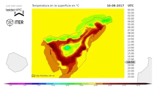 Tenerife Temperature forecast: 2017-08-10