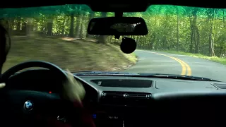 Mountain Drifting! Near Miss and Crash! BMW E34 540i