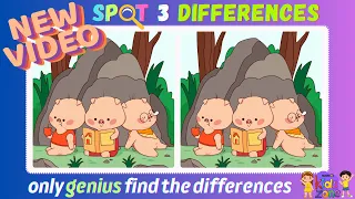 SPOT the Differences - episode 02 | Find 3 Differences in 90 seconds #findthedifference #kids #play