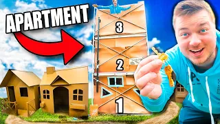 30Ft Box Fort Apartment Building (24 Hour Challenge) - Box Fort City